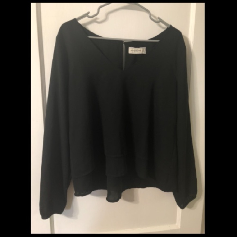 Flowing Black Blouse